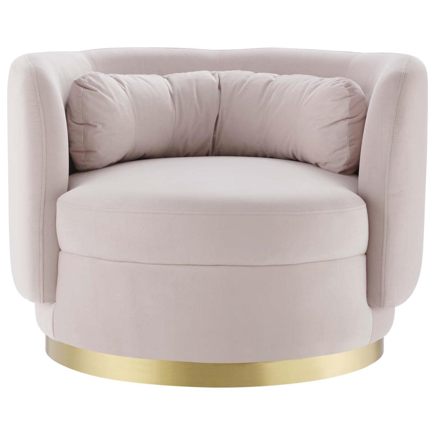 Lsnn Modway Relish Velvet Swivel Chair With Gold Pink Finish Eei-4999-Gld-Pnk